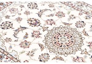 Tappeto Nain 6la Medaglione Floreale Avorio Blu 81x118 Cm