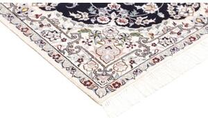 Tappeto Nain 6la Medaglione Floreale Blu Notte Avorio 81x124 Cm