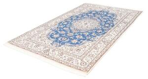 Tappeto Nain 9la Medaglione Floreale Blu Avorio 155x247 Cm