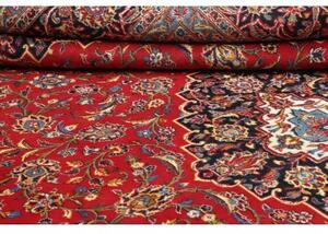 Tappeto Ardakan Medaglione Floreale Rosso Blu Scuro 252x355 Cm