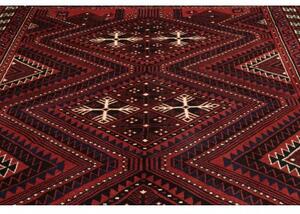 Tappeto Lori Geometrico Rosso Ruggine Blu Scuro 220x310 Cm