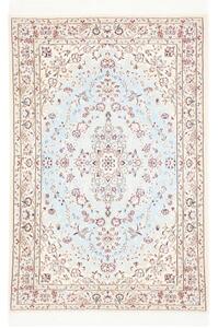 Tappeto Nain 6la Medaglione Floreale Azzurro Avorio 81x122 Cm
