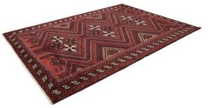 Tappeto Lori Geometrico Rosso Ruggine Blu Scuro 220x310 Cm