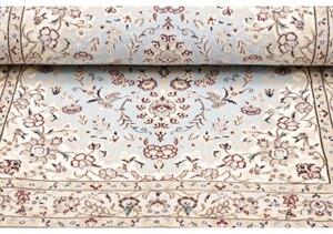 Tappeto Nain 6la Medaglione Floreale Azzurro Avorio 81x122 Cm