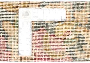 Tappeto Vintage Medaglione Floreale Rosso Scuro Beige 296x415 Cm
