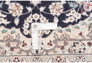 Tappeto Nain 6la Medaglione Floreale Blu Notte Avorio 76x115 Cm