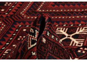 Tappeto Lori Geometrico Rosso Ruggine Blu Scuro 220x310 Cm