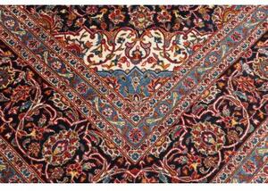 Tappeto Ardakan Medaglione Floreale Rosso Blu Scuro 252x355 Cm