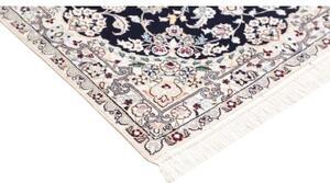 Tappeto Nain 6la Medaglione Floreale Blu Notte Avorio 76x115 Cm