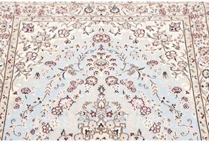 Tappeto Nain 6la Medaglione Floreale Azzurro Avorio 81x122 Cm