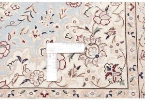 Tappeto Nain 6la Medaglione Floreale Azzurro Avorio 81x122 Cm
