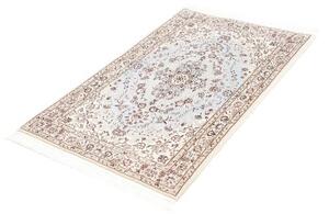 Tappeto Nain 6la Medaglione Floreale Azzurro Avorio 81x122 Cm