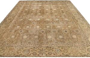 Tappeto Vintage Floreale Marrone Beige 300x370 Cm