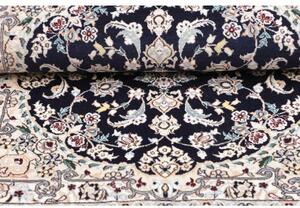 Tappeto Nain 6la Medaglione Floreale Blu Notte Avorio 76x115 Cm