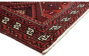 Tappeto Lori Geometrico Rosso Ruggine Blu Scuro 220x310 Cm