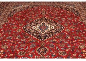 Tappeto Ardakan Medaglione Floreale Rosso Blu Scuro 297x395 Cm