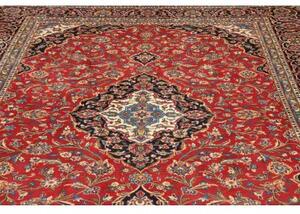 Tappeto Ardakan Medaglione Floreale Rosso Blu Scuro 248x347 Cm
