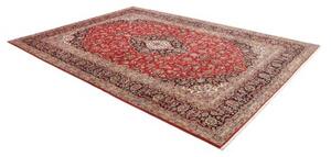Tappeto Ardakan Medaglione Floreale Rosso Blu Scuro 248x350 Cm