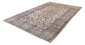 Tappeto Kashan Medaglione Floreale Avorio Blu 202x307 Cm