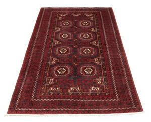 Tappeto Baluch Geometrico Rosso Scuro Blu Scuro 107x202 Cm