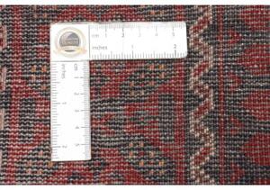 Tappeto Baluch Geometrico Rosso Scuro Blu Scuro 107x202 Cm