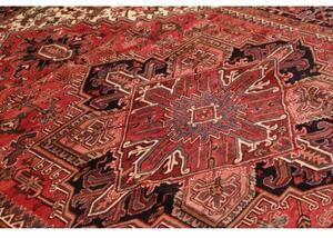 Tappeto Gorawan Stilizzato Rosso Ruggine Blu Scuro 233x315 Cm