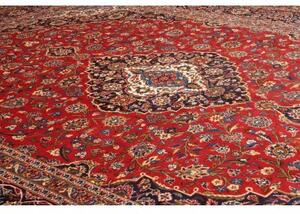Tappeto Ardakan Medaglione Floreale Rosso Blu Scuro 297x395 Cm