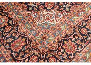 Tappeto Ardakan Medaglione Floreale Rosso Blu Scuro 250x355 Cm