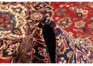 Tappeto Ardakan Medaglione Floreale Rosso Blu Scuro 297x395 Cm