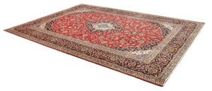 Tappeto Ardakan Medaglione Floreale Rosso Blu Scuro 248x347 Cm