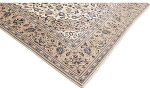 Tappeto Kashan Medaglione Floreale Beige Blu 198x306 Cm