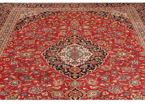 Tappeto Ardakan Medaglione Floreale Rosso Blu Scuro 250x355 Cm