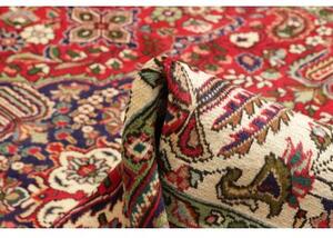 Tappeto Tabriz Medaglione Floreale Rosso Blu Scuro 208x297 Cm