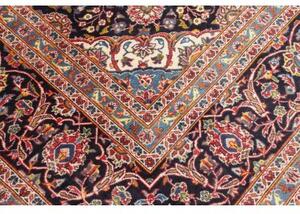 Tappeto Ardakan Medaglione Floreale Rosso Blu Scuro 263x360 Cm