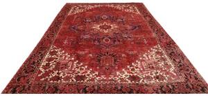 Tappeto Gorawan Stilizzato Rosso Blu Scuro 256x352 Cm
