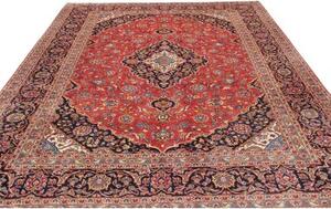 Tappeto Ardakan Medaglione Floreale Rosso Blu Scuro 263x360 Cm