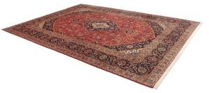 Tappeto Ardakan Medaglione Floreale Rosso Blu Scuro 263x360 Cm