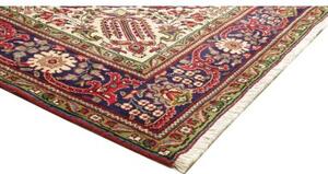 Tappeto Tabriz Medaglione Floreale Rosso Blu Scuro 208x297 Cm