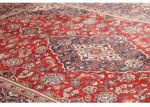 Tappeto Ardakan Medaglione Floreale Rosso Blu 196x298 Cm