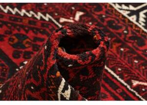 Tappeto Shiraz Stilizzato Rosso Scuro Nero 170x240 Cm