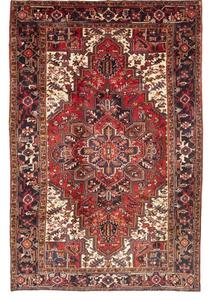 Tappeto Gorawan Stilizzato Rosso Blu Scuro 206x305 Cm