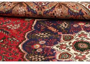 Tappeto Tabriz Medaglione Floreale Rosso Blu Scuro 250x342 Cm