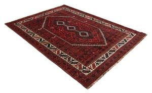 Tappeto Shiraz Stilizzato Rosso Scuro Nero 170x240 Cm