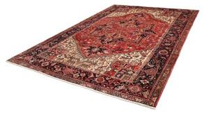 Tappeto Gorawan Stilizzato Rosso Mattone Blu Notte 232x335 Cm