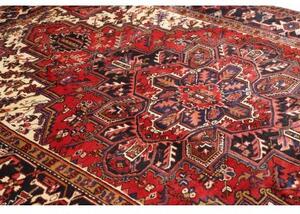Tappeto Gorawan Stilizzato Rosso Blu Scuro 206x305 Cm