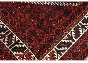 Tappeto Shiraz Stilizzato Rosso Scuro Nero 170x240 Cm