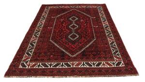 Tappeto Shiraz Stilizzato Rosso Scuro Nero 170x240 Cm