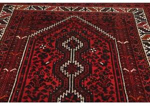 Tappeto Shiraz Stilizzato Rosso Scuro Nero 170x240 Cm