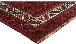 Tappeto Shiraz Stilizzato Rosso Scuro Nero 170x240 Cm
