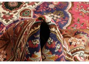 Tappeto Tabriz Medaglione Floreale Rosso Blu Scuro 250x342 Cm